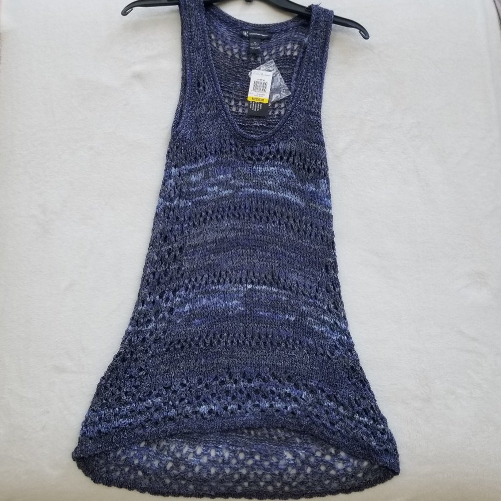 INC Sleeveless Tonal Blues Top, Size: M
